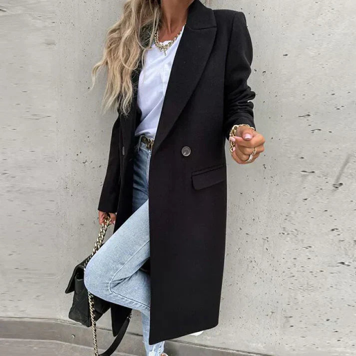 Marienne | Manteau de tweed pour femme | Longue