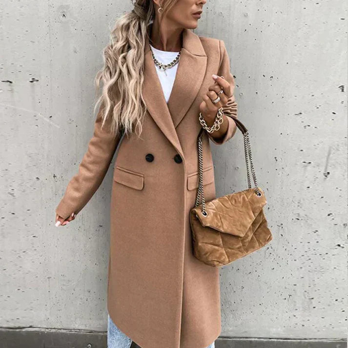 Marienne | Manteau de tweed pour femme | Longue