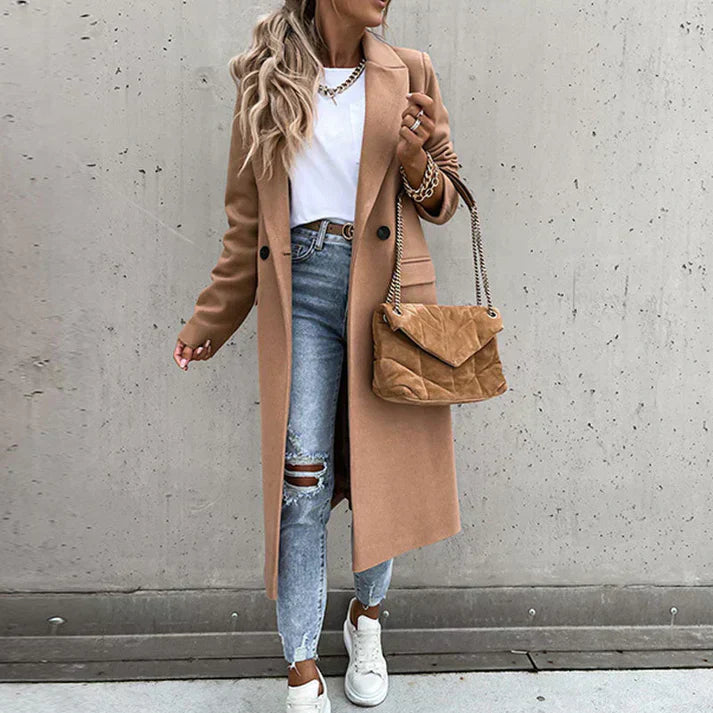Marienne | Manteau de tweed pour femme | Longue