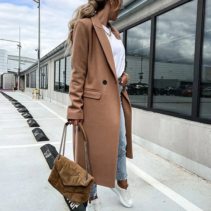 Marienne | Manteau de tweed pour femme | Longue