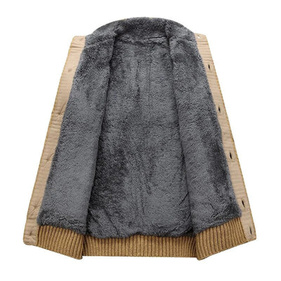 Cardigan en tricot torsadé pour hommes | Chaud