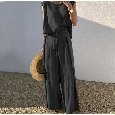 Ensemble d'été en lin pour femmes | Chic