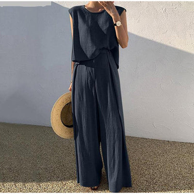 Ensemble d'été en lin pour femmes | Chic