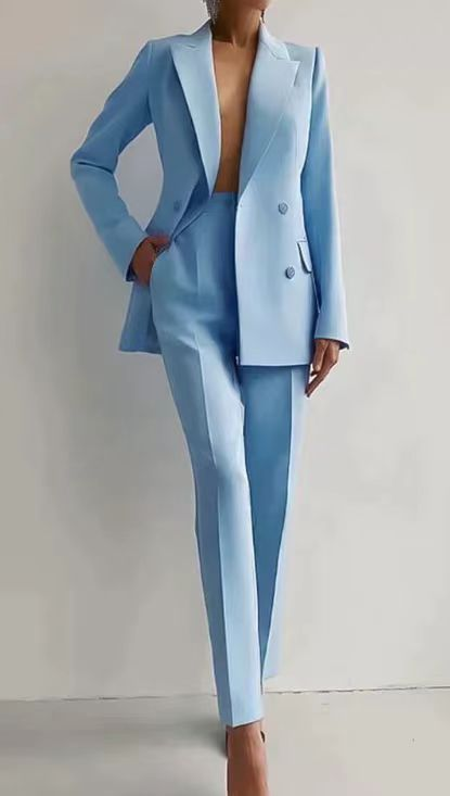 Ensemble tailleur élégant en stretch pour femmes