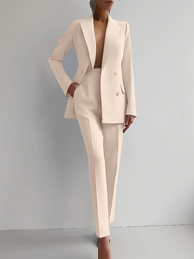 Ensemble tailleur élégant en stretch pour femmes