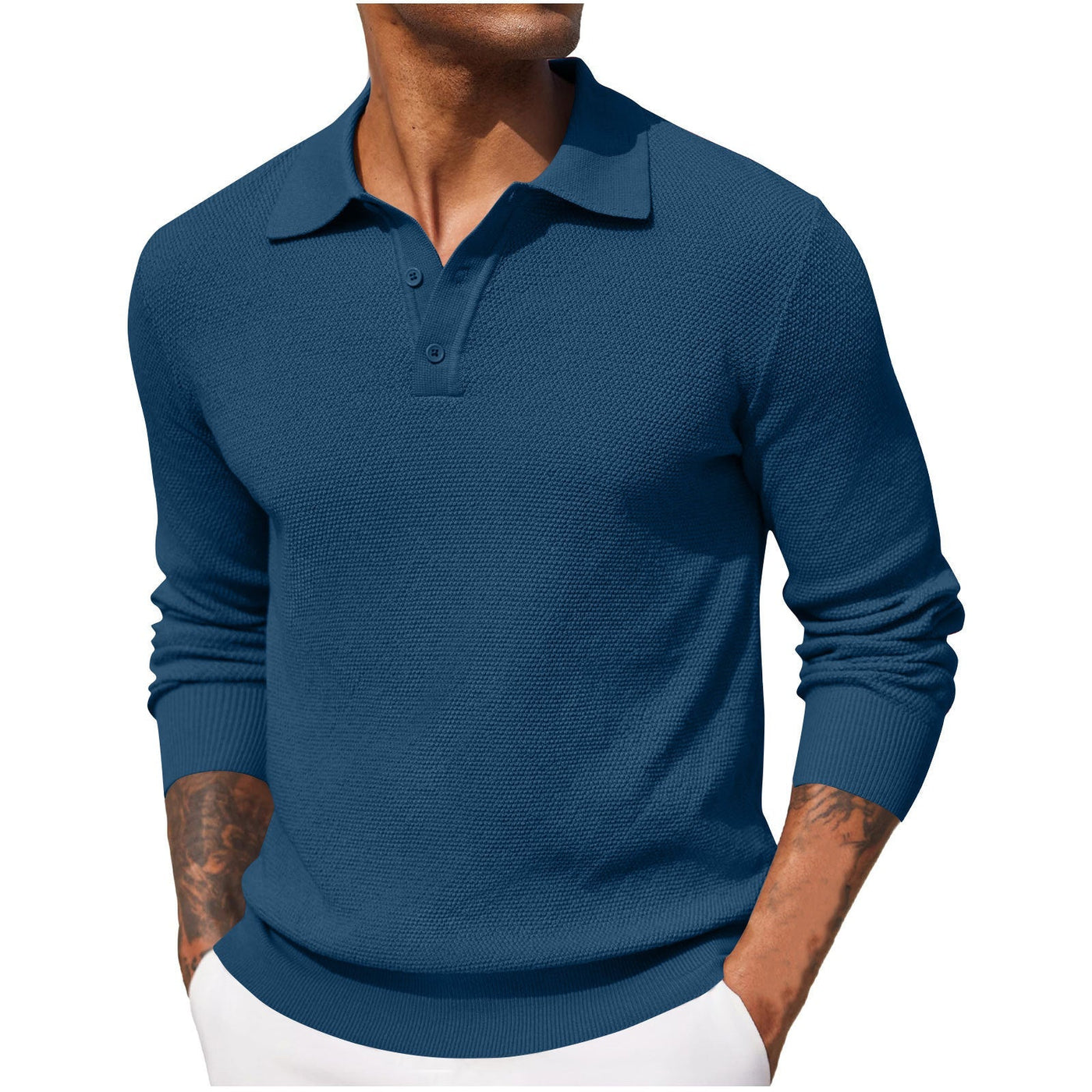 Polo respirant pour hommes | Manches longues