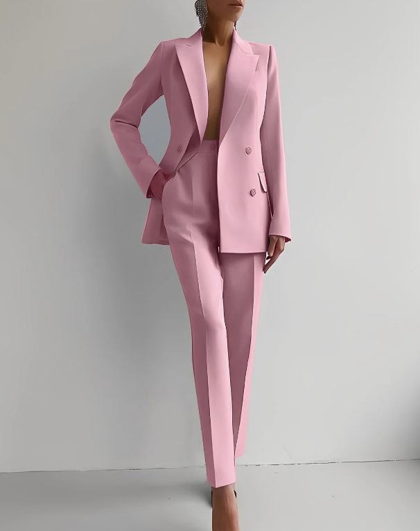 Ensemble tailleur élégant en stretch pour femmes