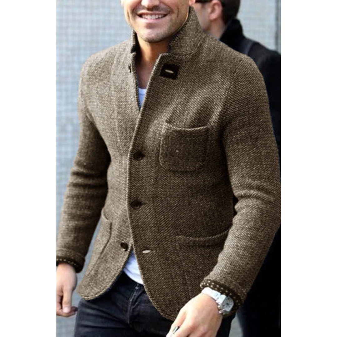 Albert | Blazer En Maille Pour Hommes | Longue