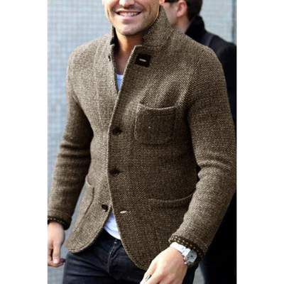 Albert | Blazer En Maille Pour Hommes | Longue