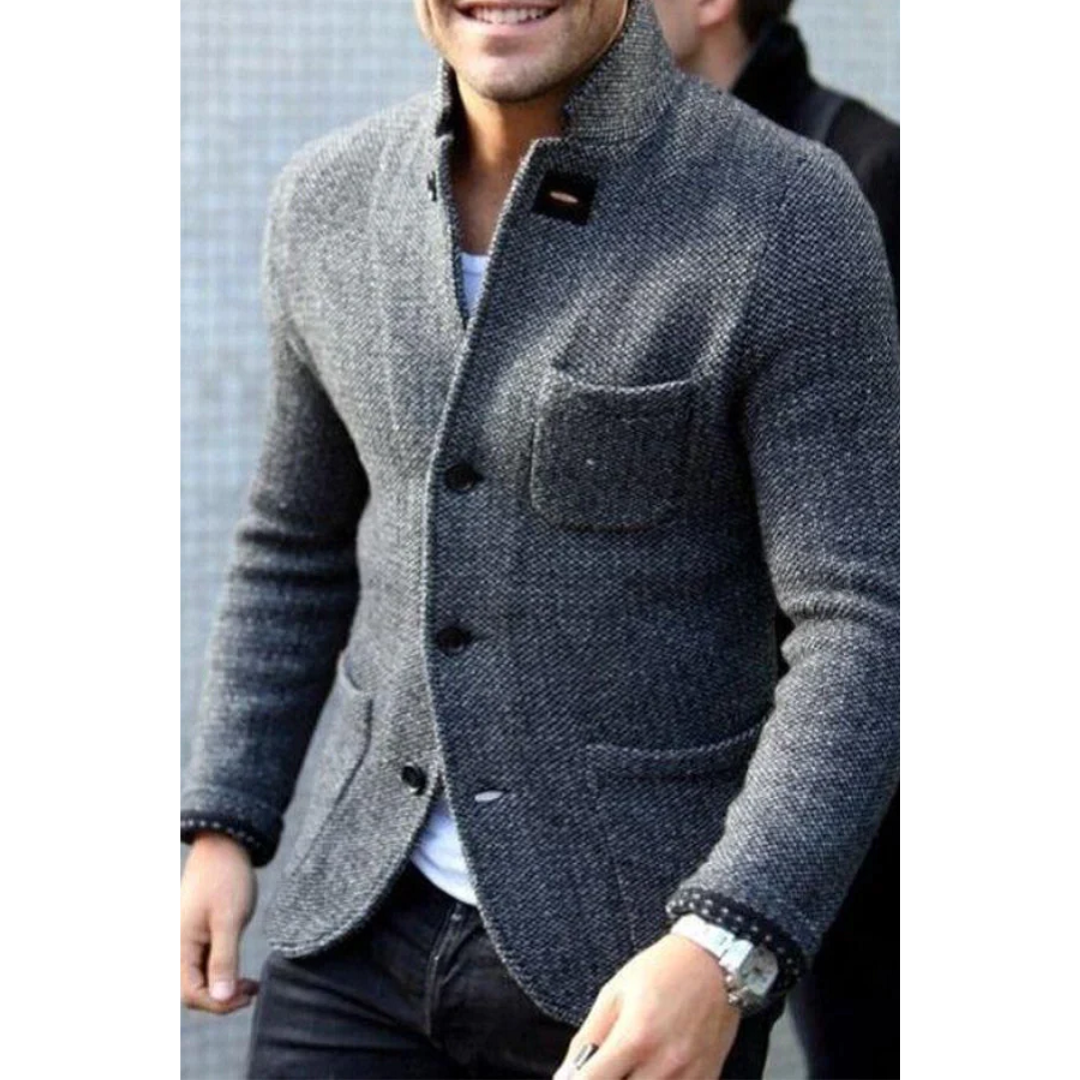 Albert | Blazer En Maille Pour Hommes | Longue