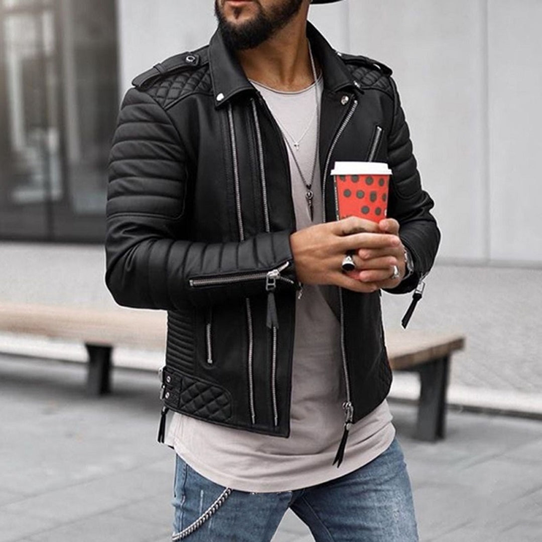 Bernal | Veste en cuir élégante pour hommes | Chauffée