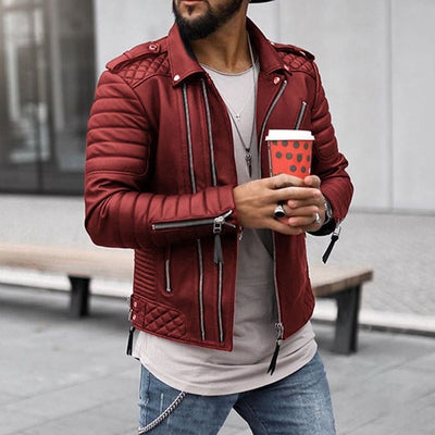 Bernal | Veste en cuir élégante pour hommes | Chauffée