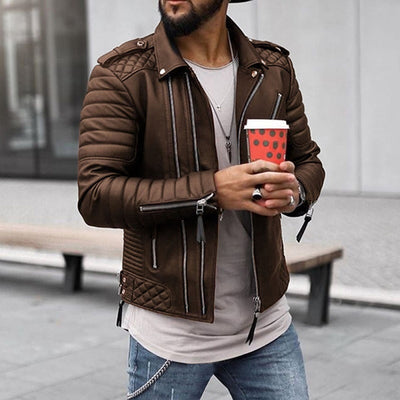 Bernal | Veste en cuir élégante pour hommes | Chauffée