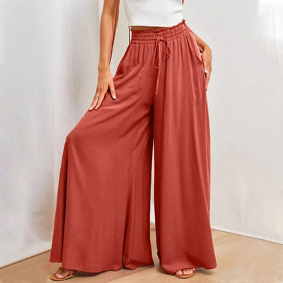 Pantalon élégant et fluide pour femmes | Taille haute