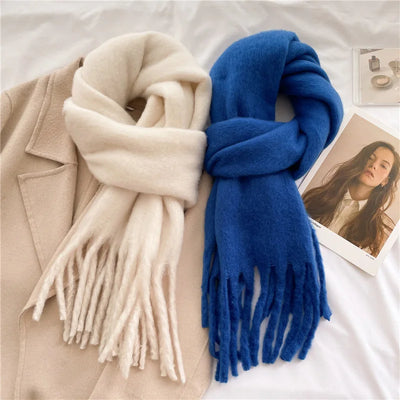 Écharpe mohair femme | Chaud