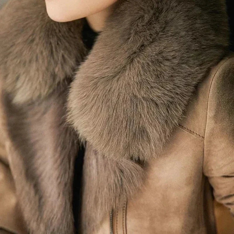 Veste en shearling pour femme | Chaude