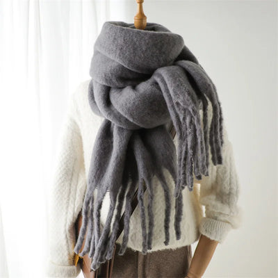 Écharpe mohair femme | Chaud