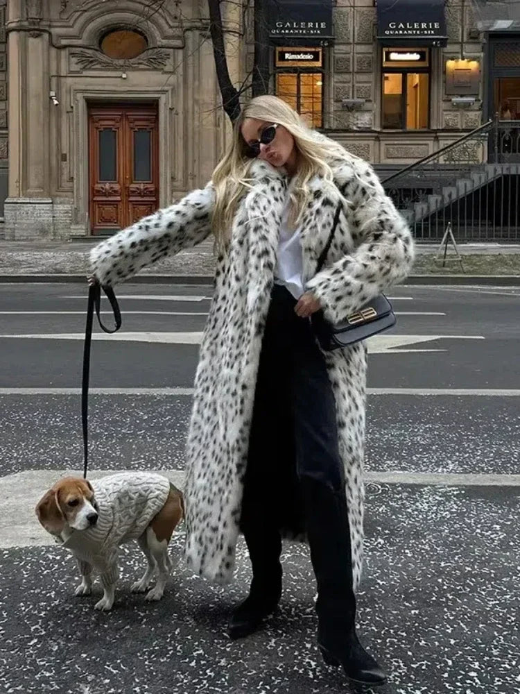 Trench-coat femme imprimé léopard | Hiver