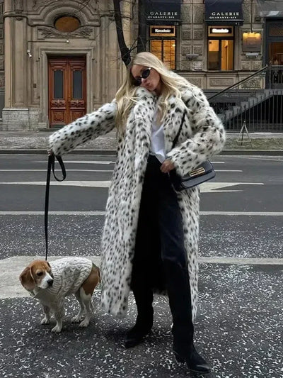 Trench-coat femme imprimé léopard | Hiver