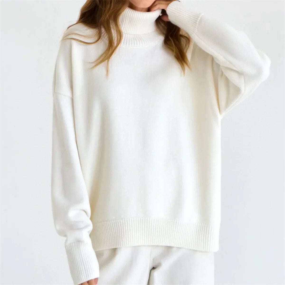 Agnes | Pull à col roulé pour femme | Chaud