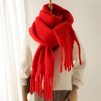 Écharpe mohair femme | Chaud
