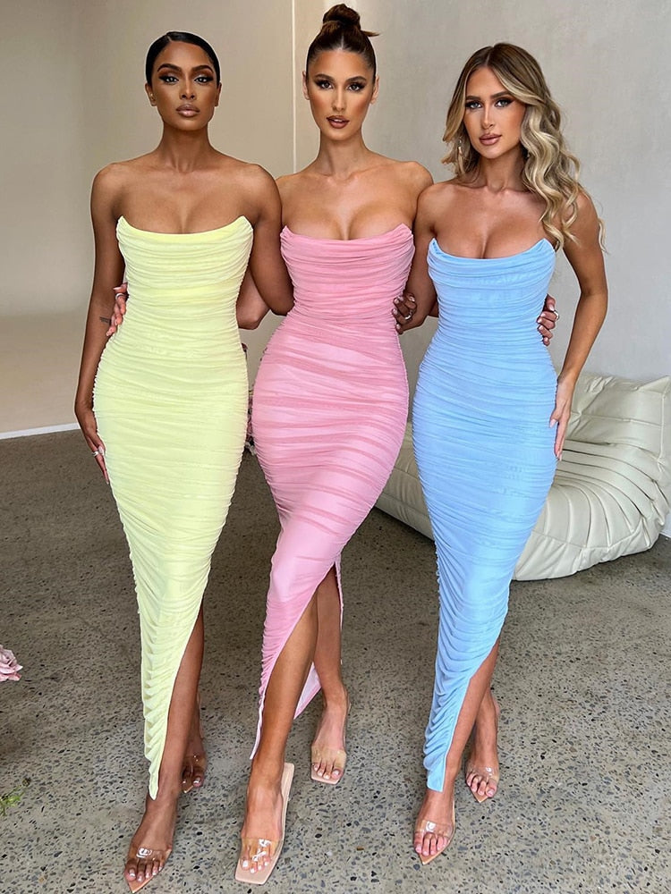 Robe bustier femme | Maxi