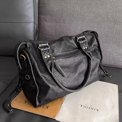 Grand sac à main vintage pour femme | Noir