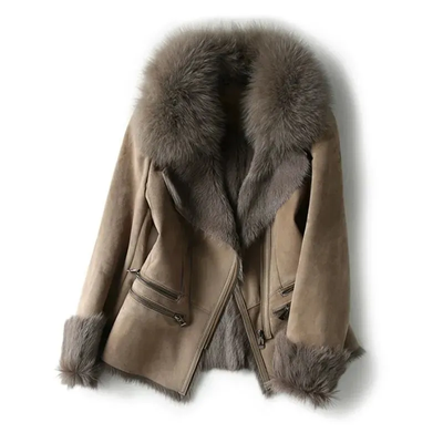 Veste en shearling pour femme | Chaude