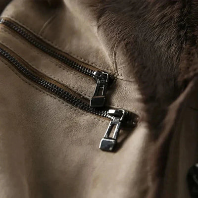 Veste en shearling pour femme | Chaude