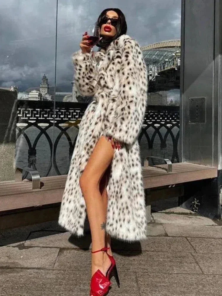 Trench-coat femme imprimé léopard | Hiver