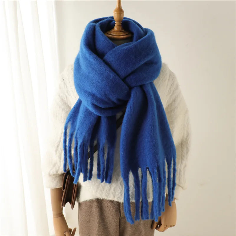 Écharpe mohair femme | Chaud