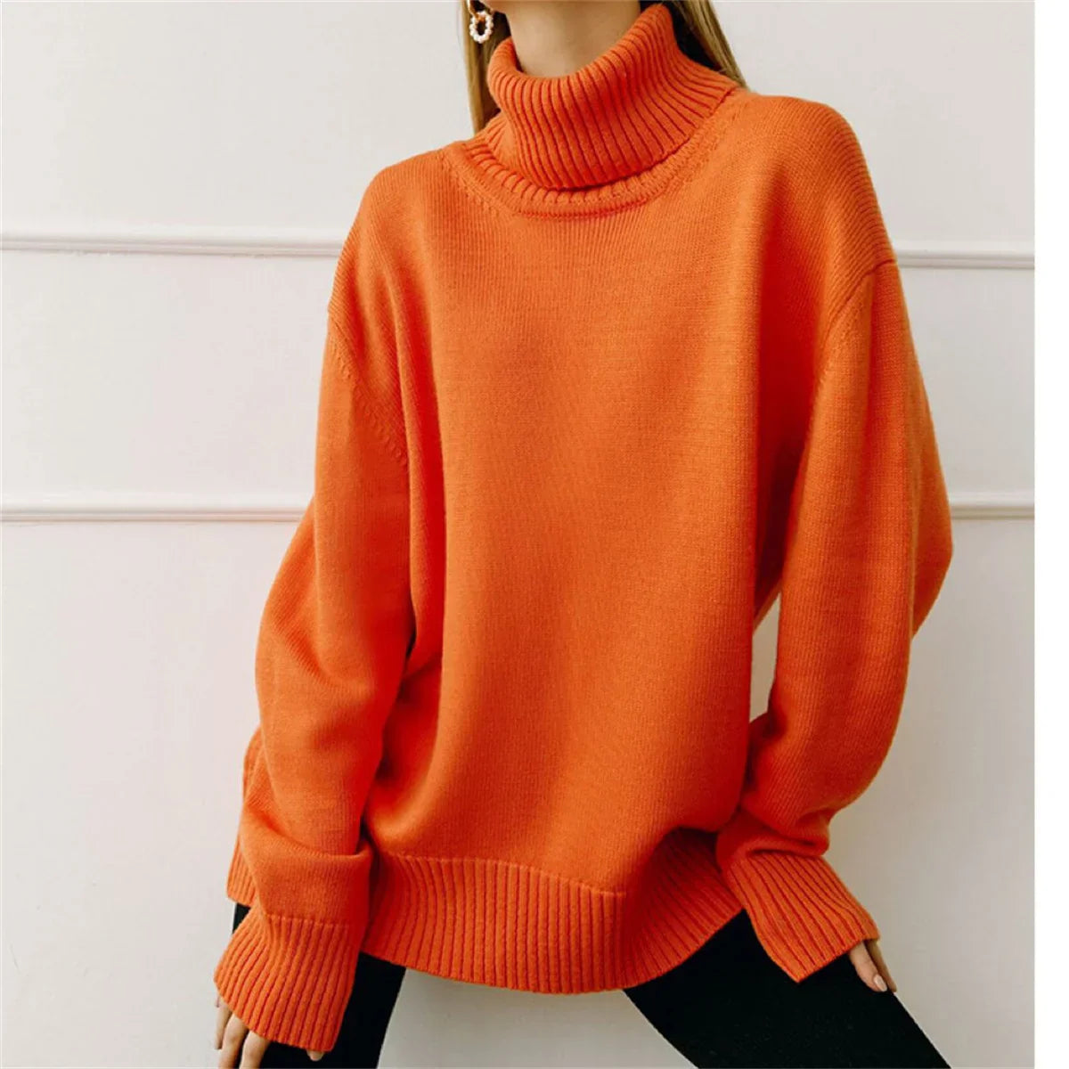Agnes | Pull à col roulé pour femme | Chaud