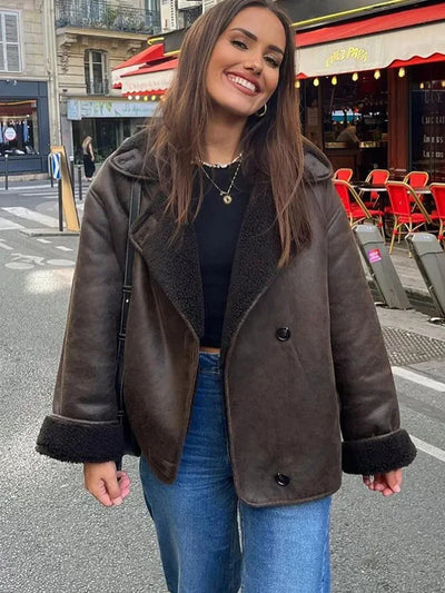 Renée | Manteau réversible pour femme | Chaud