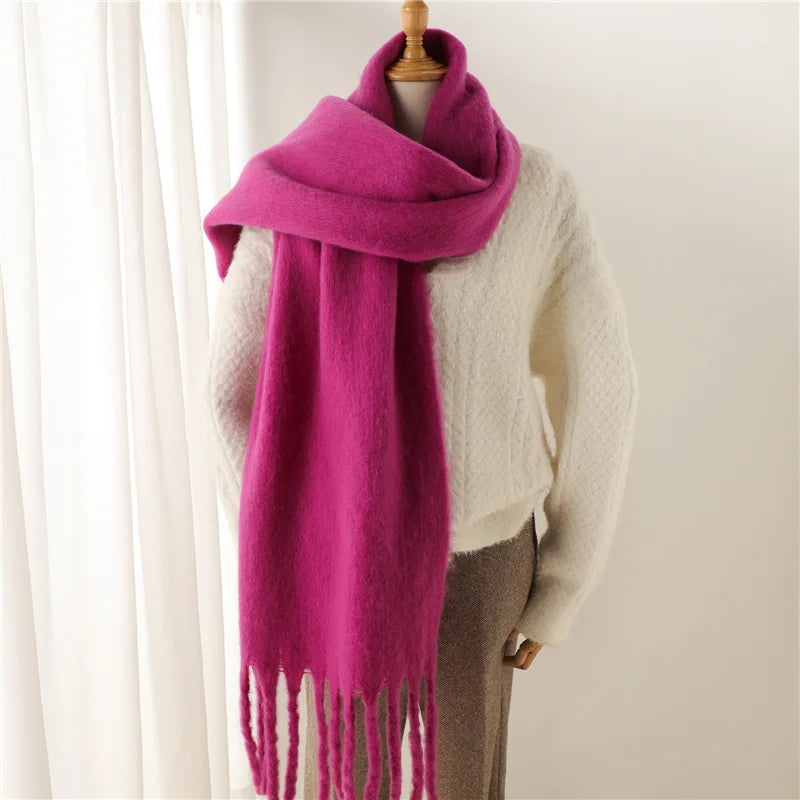 Écharpe mohair femme | Chaud