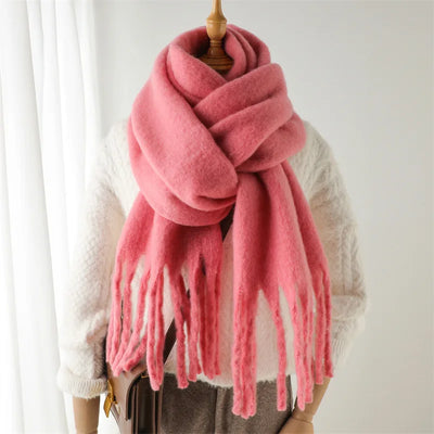 Écharpe mohair femme | Chaud
