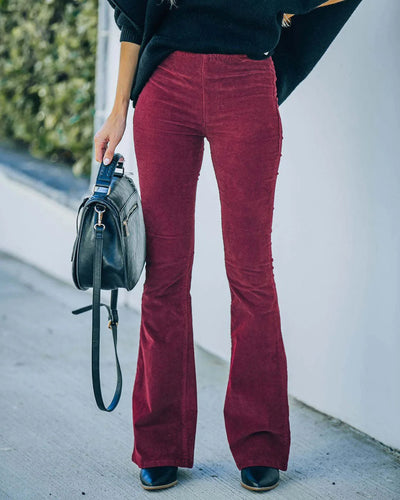 Pantalon taille haute pour femmes | Flare