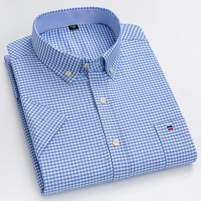 Chemise boutonnée pour hommes | Manches courtes