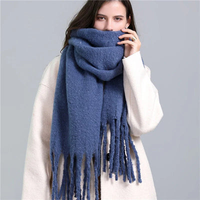 Écharpe mohair femme | Chaud