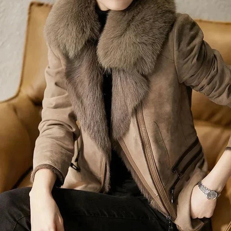 Veste en shearling pour femme | Chaude