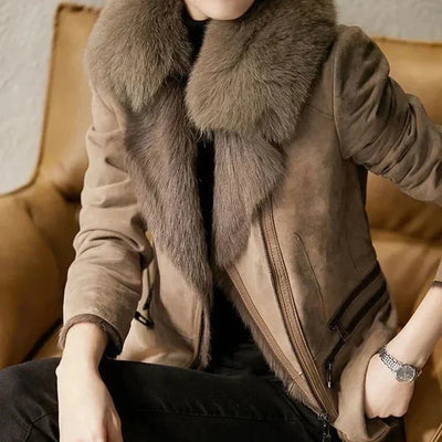 Veste en shearling pour femme | Chaude