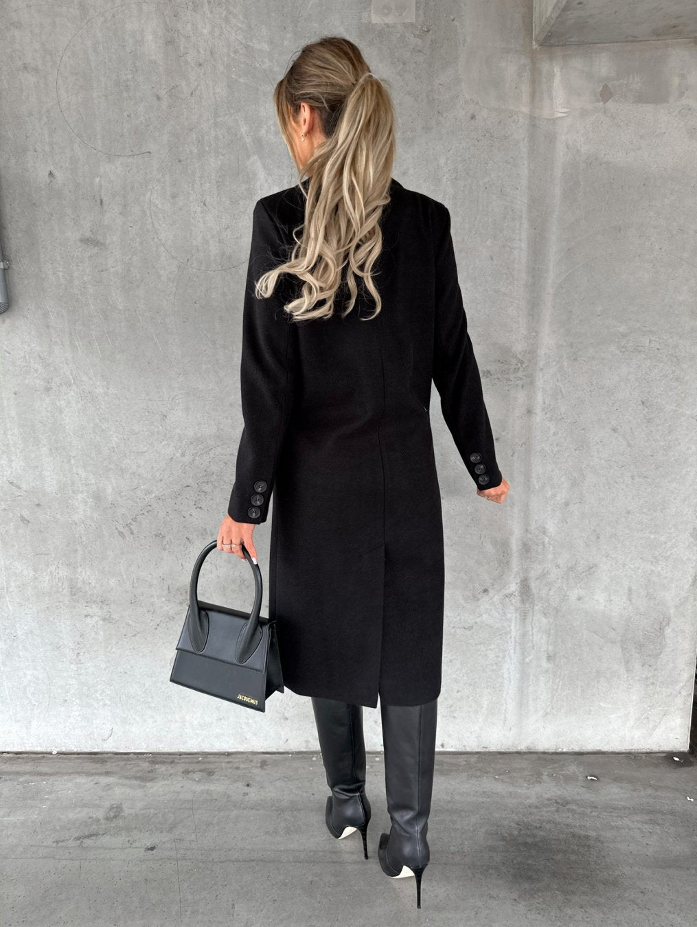 Manteau boutonné pour femme | Longue