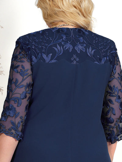 Robe de banquet taille plus pour femmes | Midi