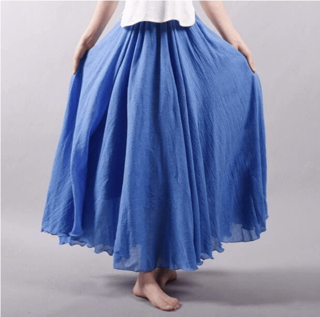 Robe en lin Boho pour femme | Maxi