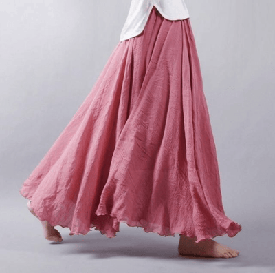 Robe en lin Boho pour femme | Maxi