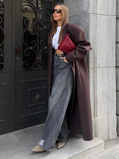 Asia | Manteau long classique pour femmes | Hiver