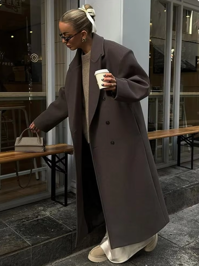 Asia | Manteau long classique pour femmes | Hiver