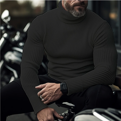 Pull à col roulé élégant pour hommes | Chaud