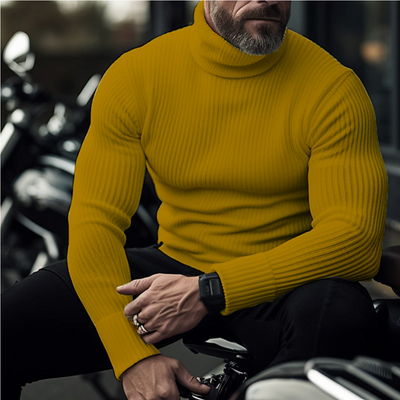 Pull à col roulé élégant pour hommes | Chaud