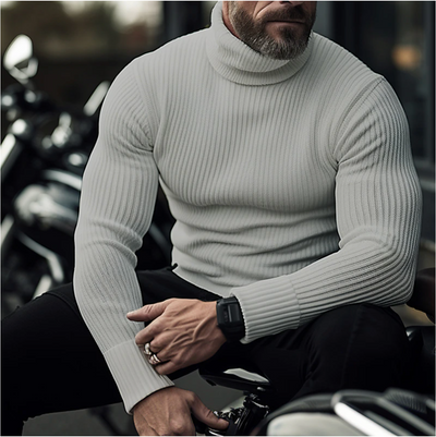 Pull à col roulé élégant pour hommes | Chaud