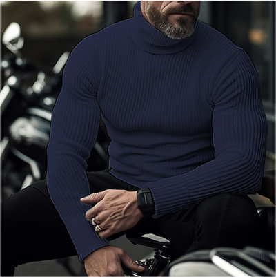 Pull à col roulé élégant pour hommes | Chaud